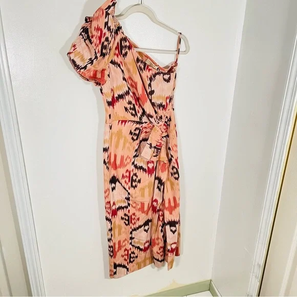 NEW Ulla Johnson Idra Ikat Cotton Midi Dress Sienna - Picture 3 of 9